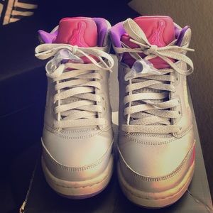 Girl’s Air Jordan Retro 5 (youth size: 4.5)